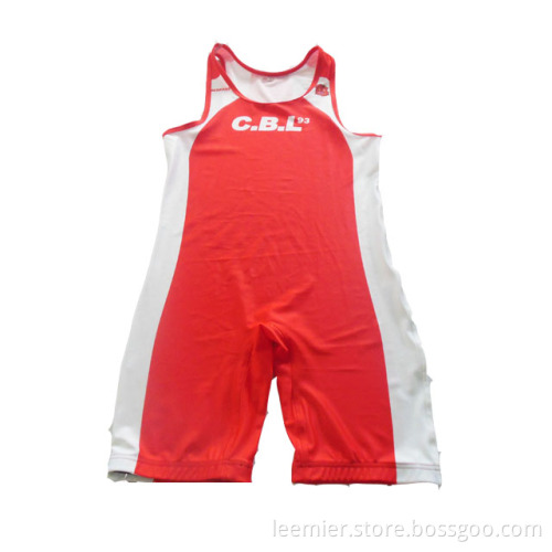 sublimated team printing wrestling singlet